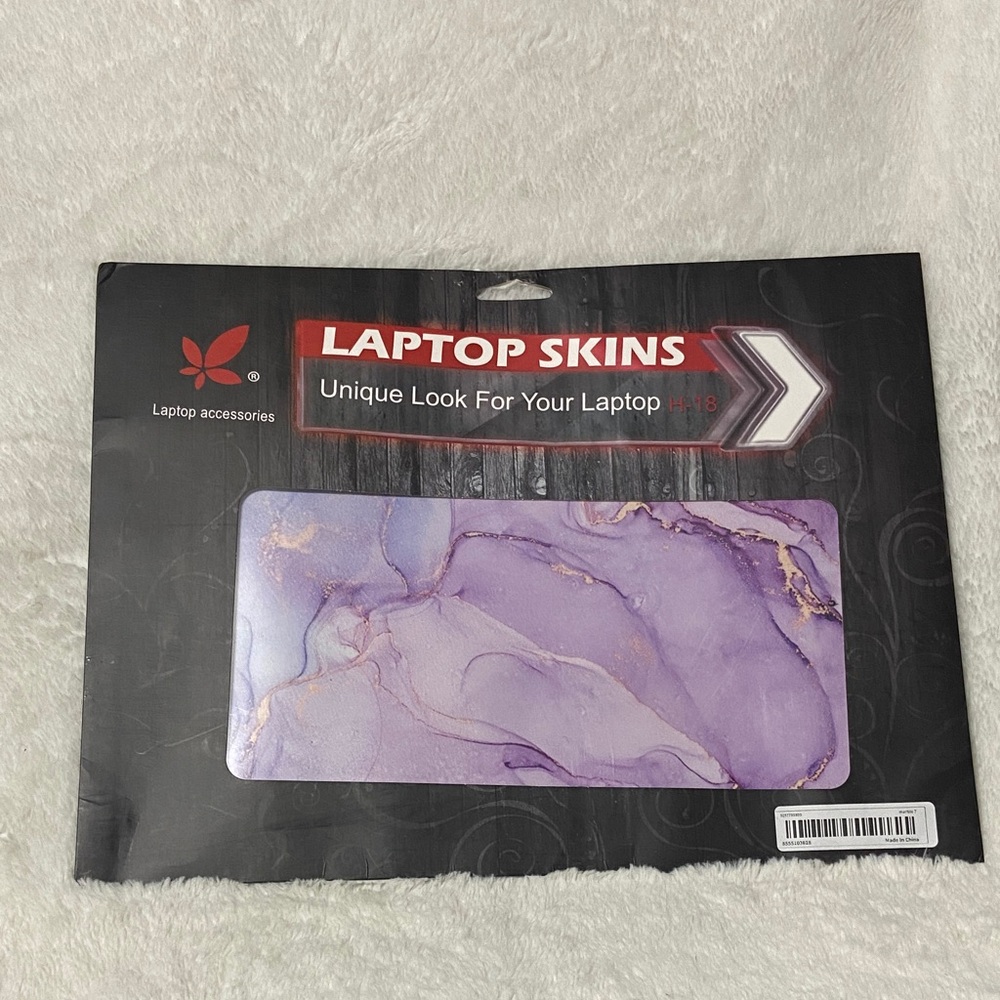 Purple Marble Laptop Skin